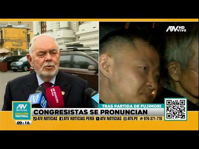 Presidente del Congreso y demás parlamentarios se pronuncian tras la muerte de Fujimori