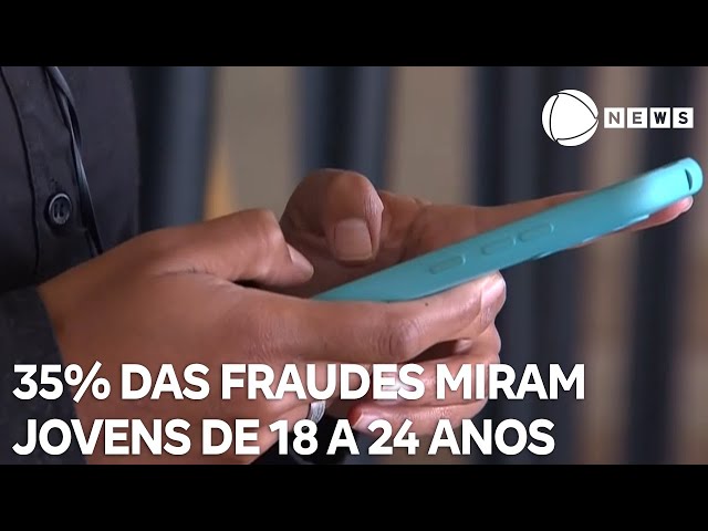 ⁣35% das fraudes miram jovens de 18 a 24 anos