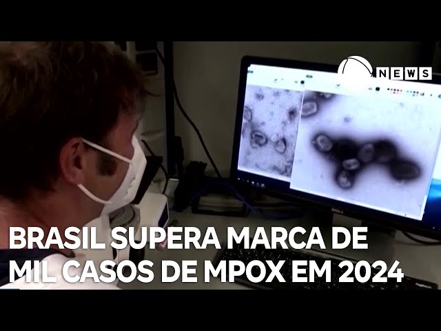 ⁣Brasil supera marca de mil casos de Mpox em 2024