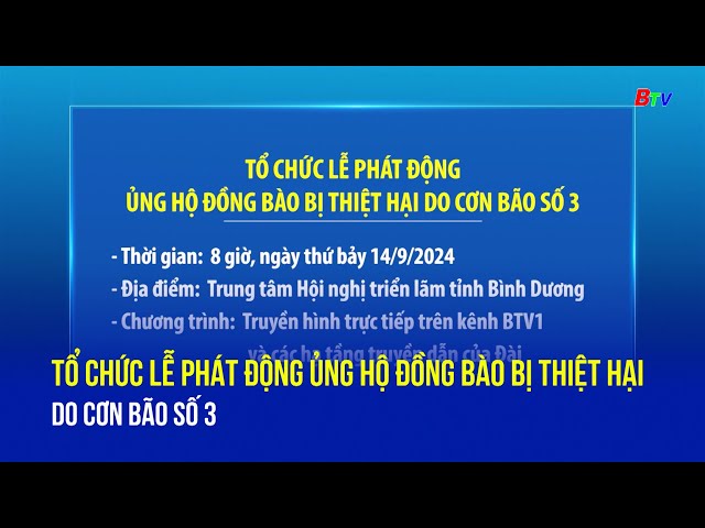 ⁣Tổ chức Lễ phát động ủng hộ đồng bào bị thiệt hại do cơn bão số 3