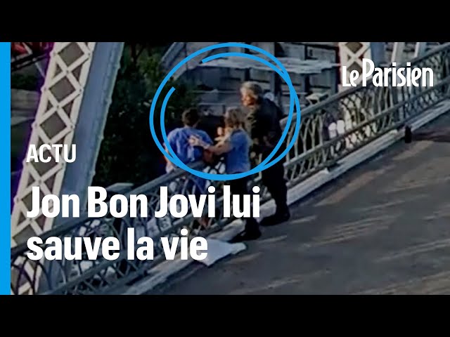 ⁣États-Unis : le chanteur Jon Bon Jovi sauve une femme sur le point de sauter d’un pont