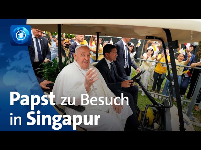 ⁣Papst ruft in Singapur zu mehr sozialer Gerechtigkeit auf