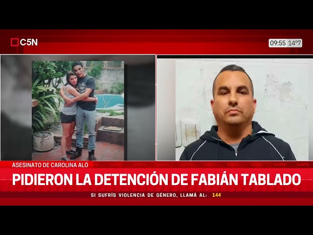 ⁣ASESINATO de CAROLINA ALÓ: PIDIERON la DETENCIÓN de FABIÁN TABLADO