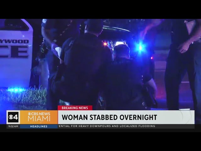 ⁣Woman hospitalized after possible stabbing in Hollywood