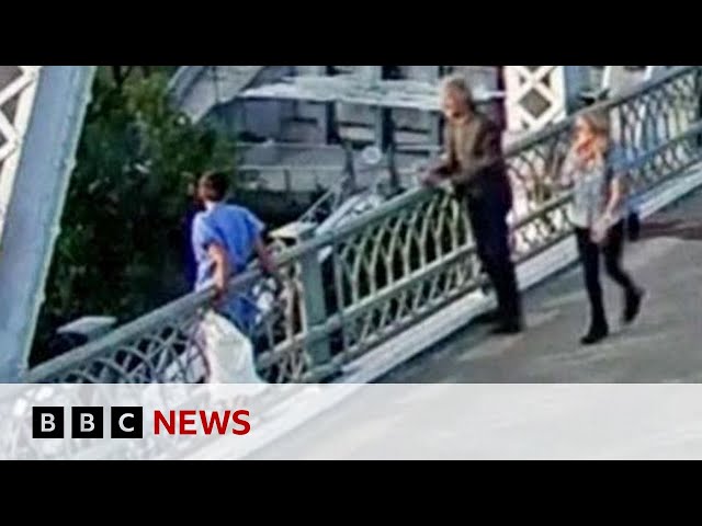 ⁣Jon Bon Jovi praised for talking woman off bridge in Nashville | BBC News