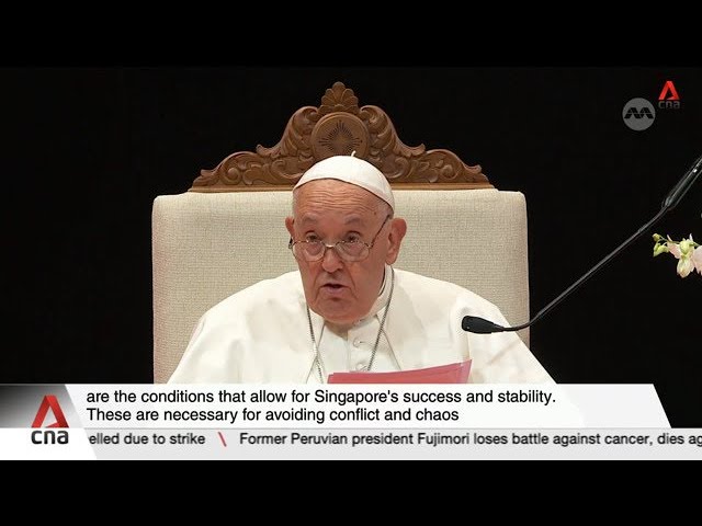 Pope Francis hails Singapore’s inclusiveness