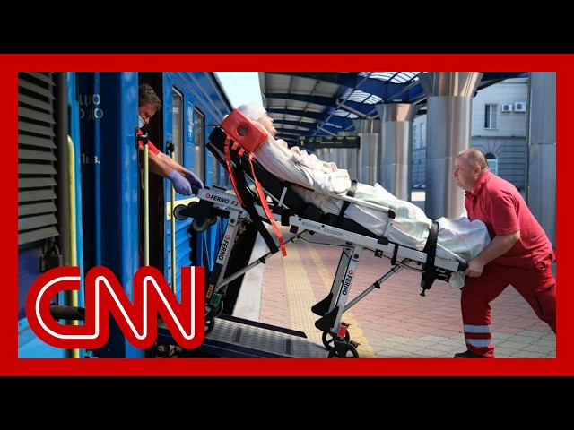 ⁣These trains are a closely guarded military secret in Ukraine. CNN joined one of their journeys