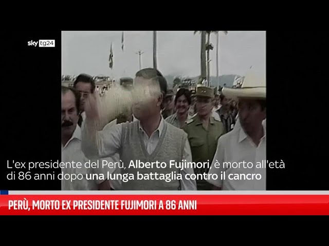 ⁣Perù, morto l'ex presidente Alberto Fujimori: aveva 86 anni