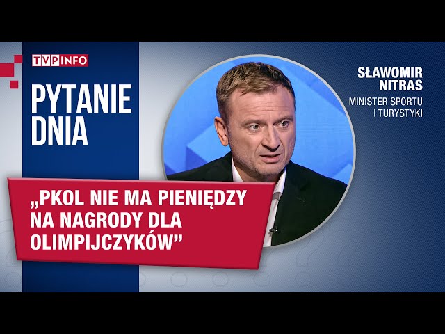 Sławomir Nitras: PKOl nie ma pieniędzy na nagrody dla olimpijczyków | PYTANIE DNIA