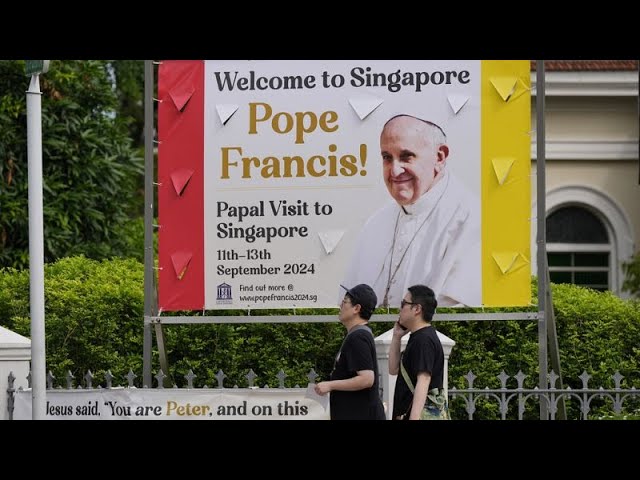 ⁣Singapur: Papst Franziskus bei der letzten Etappe seiner Asienreise