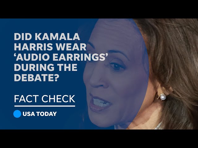 ⁣Fact check: Harris earrings were Tiffany &Co., not audio transmitters | USA TODAY