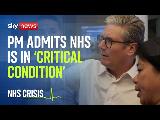 ⁣Sir Keir Starmer admits NHS in 'critical condition' and fixing it will take 'years, n