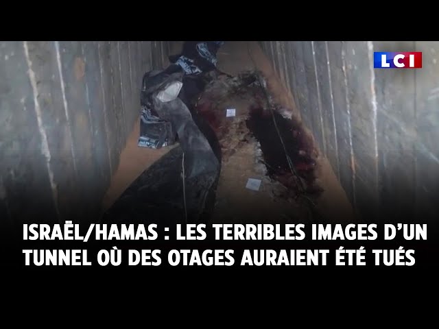 ⁣Israël / Hamas : les terribles images d’un tunnel où des otages auraient été tués