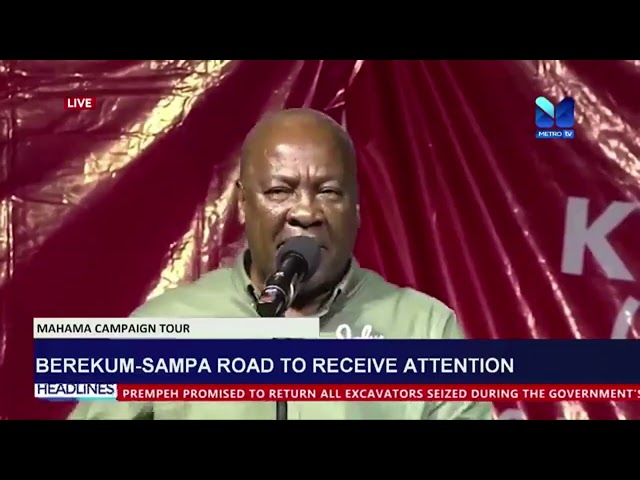 ⁣Berekum -Sampa road to receive attention