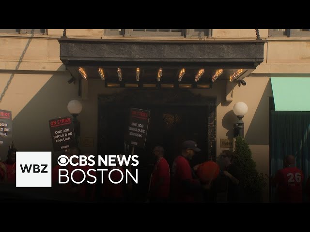 ⁣Boston hotel workers hold 3-day strike calling for better wages and pensions