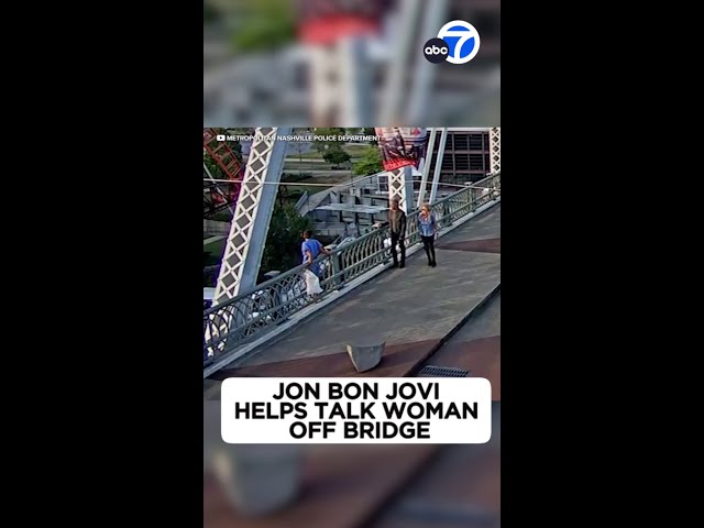 ⁣Jon Bon Jovi helps talk woman off ledge of Nashville bridge: Police