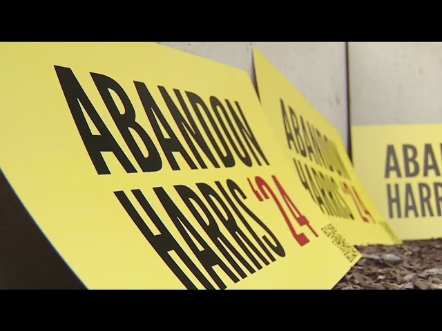 ⁣"Abandon Harris" campaign launches in Dearborn, Michigan