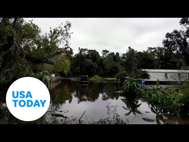 ⁣Hurricane Francine lands in Louisiana as Category 2 storm | USA TODAY