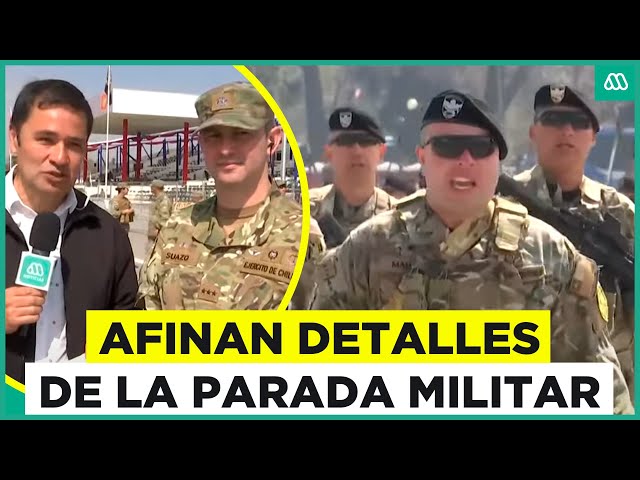 ⁣Afinan detalles de la Parada Militar: 7.500 militares ensayan en el Parque O'Higgins