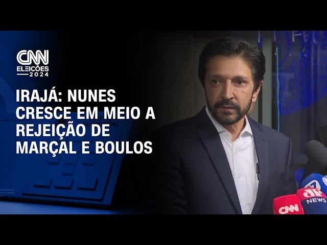 ⁣Irajá: Nunes cresce em meio a rejeição de Marçal e Boulos | CNN ARENA