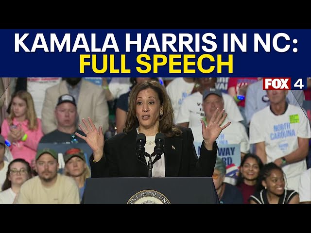 ⁣Kamala Harris Rally in Charlotte: FULL SPEECH