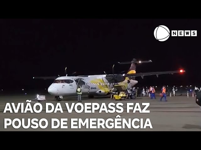 ⁣Avião da Voepass faz pouso de emergência em Minas Gerais