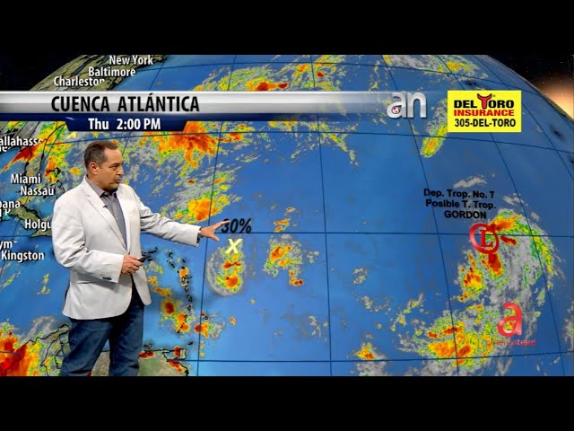 ⁣La séptima tormenta tropical del año ya se está gestando en el Atlántico: "Gordon" apunta 