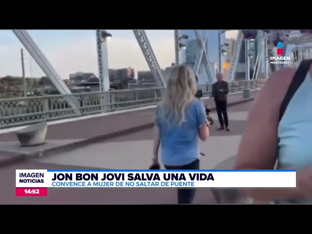 ⁣Jon Bon Jovi rescata a una mujer de lanzarse de un puente de Nashville | Noticias MTY