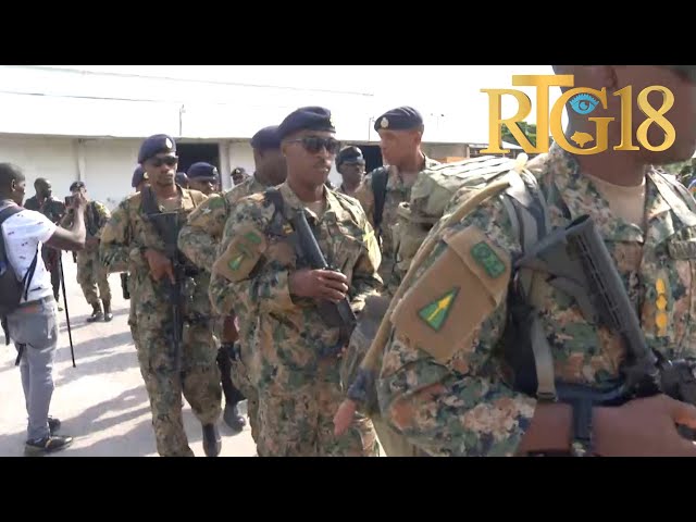 ⁣24 militè melanje ak polisye peyi "Jamaïque" ak 2 sòlda Belize ateri an Ayiti pou konplete