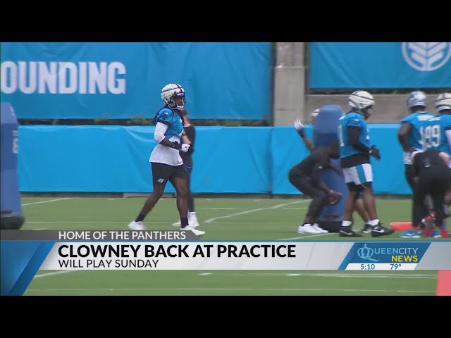 ⁣Jadeveon Clowney back at Panthers practice ahead of Week 2