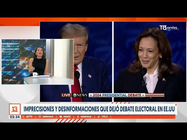 ⁣Imprecisiones y desinformaciones que dejó el debate electoral en Estados Unidos