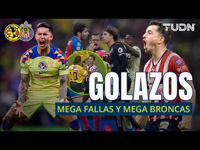  GOLAZOS, mega fallas y BRONCAS en el América vs Chivas  | TUDN