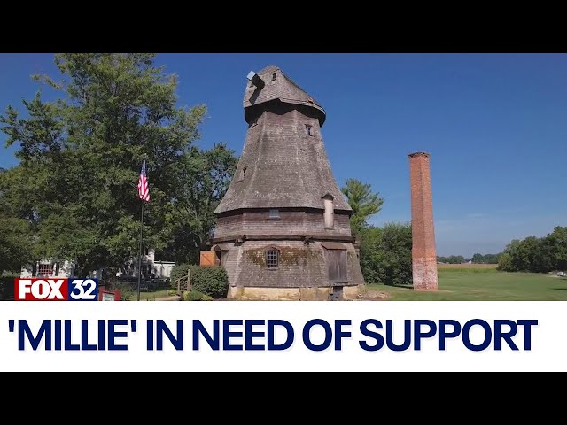 ⁣Peotone's historic windmill 'Millie' in need of support after 152 years, how to help