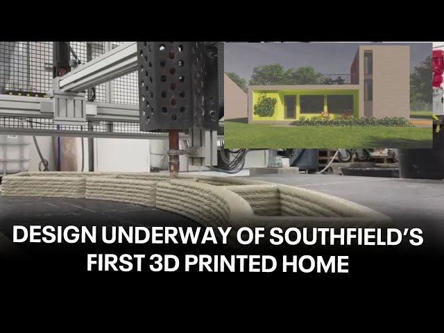 ⁣Southfield's first 3D printed concrete home could be future of design