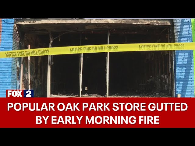 ⁣Early morning fire guts Oak Park's The Wealthy Store