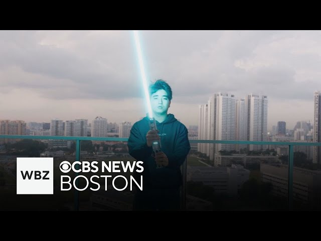 ⁣Students at Olin College build lightsaber