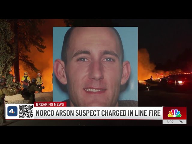 ⁣9 charges filed against arson suspect in Line Fire