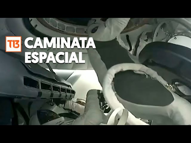 ⁣Así fue la primera caminata espacial comercial