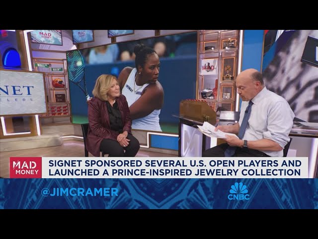 ⁣Signet Jewelers CEO Gina Drosos goes one-on-one with Jim Cramer