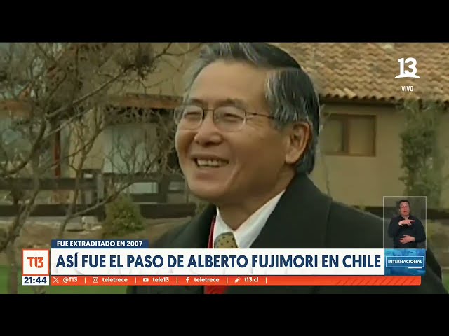 ⁣Fue extraditado en 2007: Así fue el paso de Alberto Fujimori por Chile