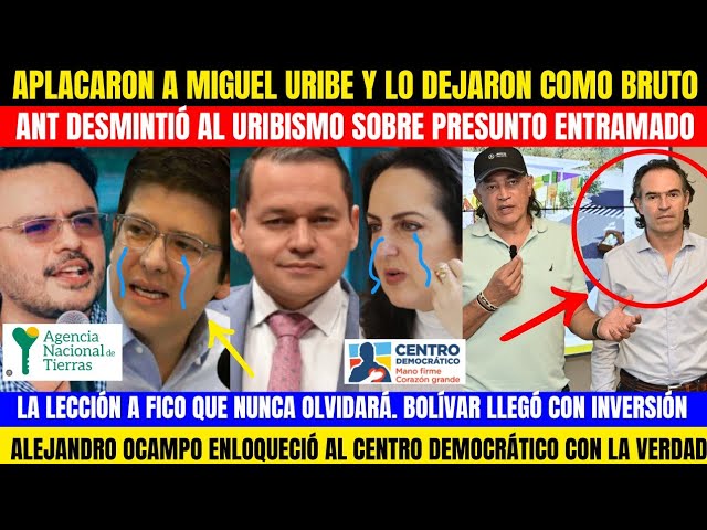 ⁣ANT APLACÓ A MIGUEL URIBE POR CALUMNIAR.OCAMPO PULVERIZÓ AL C.DEMOCRATICO. FICO ABURRIDO LO CALLARON