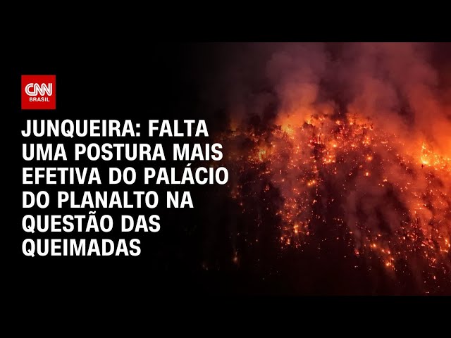 ⁣Junqueira: Falta uma postura mais efetiva do Palácio do Planalto na questão das queimadas | WW