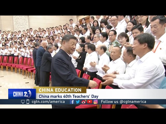 ⁣China honors educators as it marks 40th annual Teacher’s Day