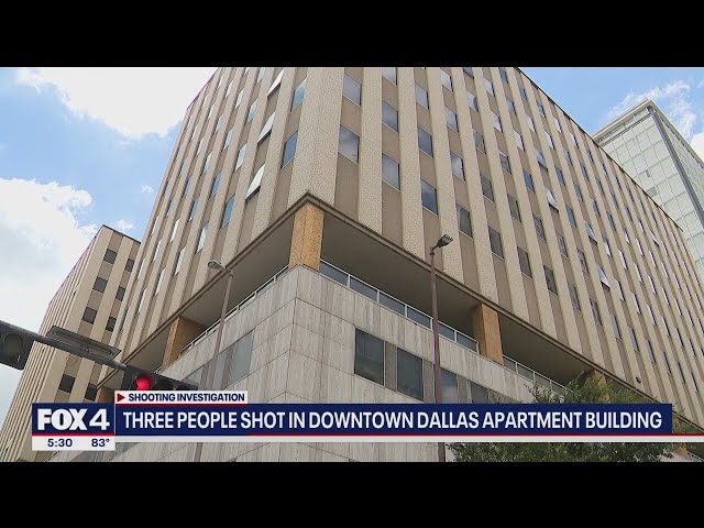 ⁣Downtown Dallas shooting injures 3 at apartment building