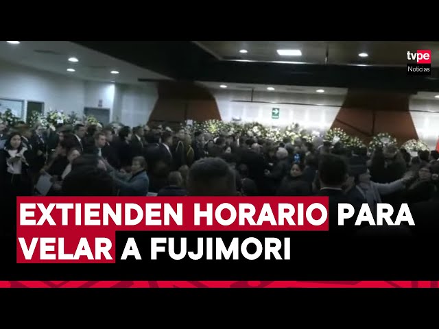 ⁣Velorio de Alberto Fujimori: sede del Mincul permanecerá abierta hasta la medianoche de este jueves