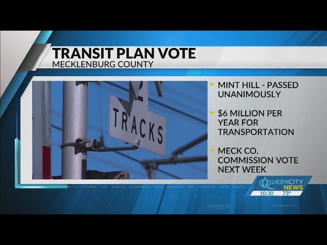 ⁣Mint Hill supports transit plan despite being far from planned rail lines