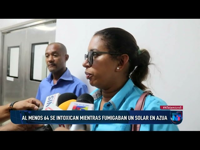 ⁣Al menos 64 personas se intoxican tras fumigación próximo a escuela en Azua