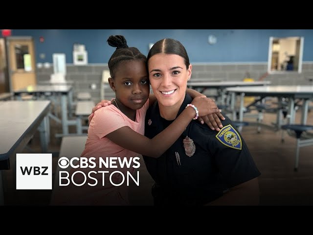 ⁣Tewksbury police officer saves student choking at school