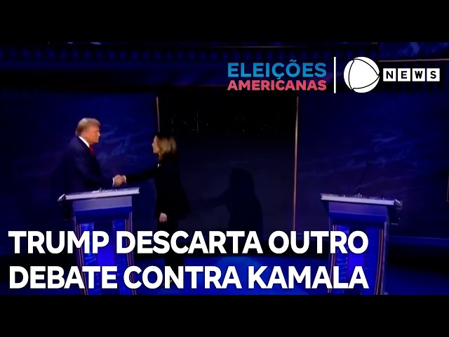 ⁣Trump descarta outro debate presidencial contra Kamala Harris