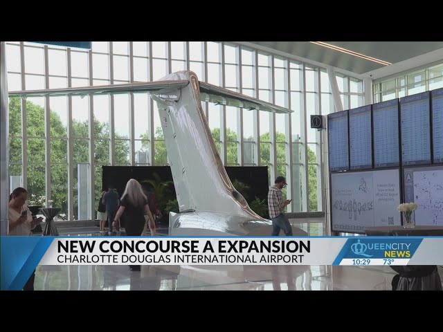 ⁣New concourse expansion to open at CLT Airport